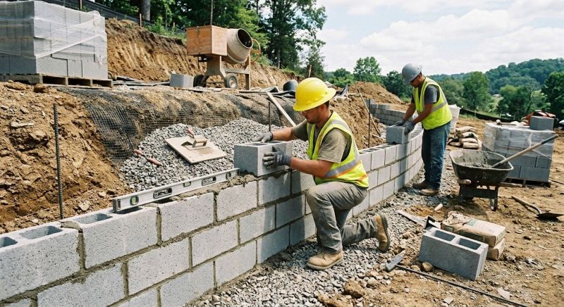 Block Foundation Installation in Worcester, MA
