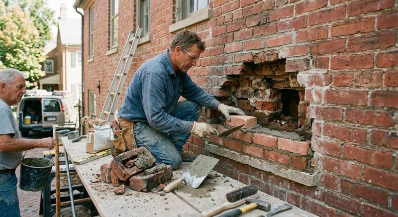 Brick Hardscaping Installation in Boston, MA