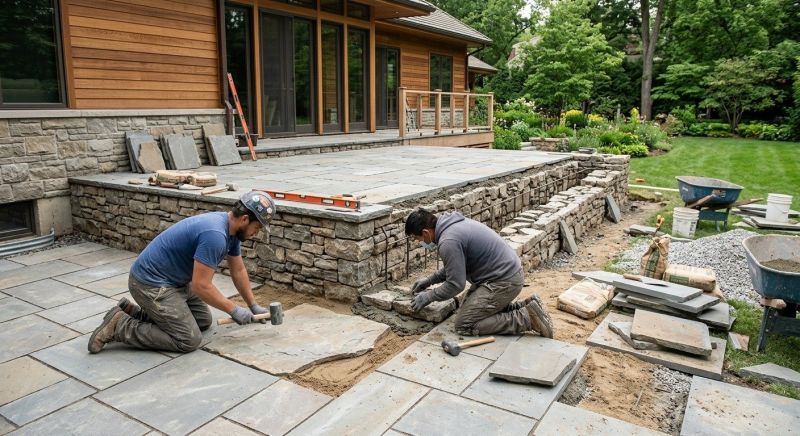 Stone Edging Installation in Stamford, CT