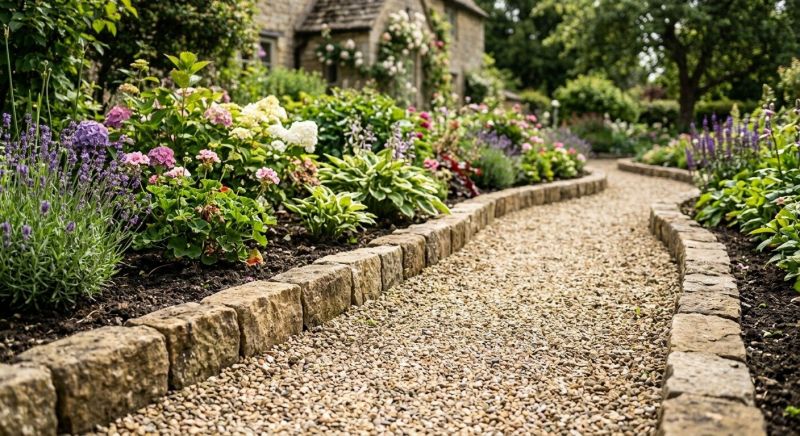 Stone Edging Installation in Worcester, MA