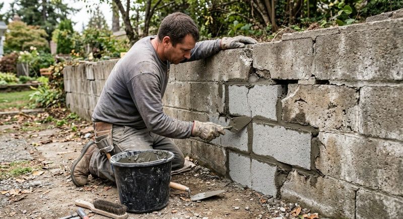 Stone Wall Repair in Cleveland, OH
