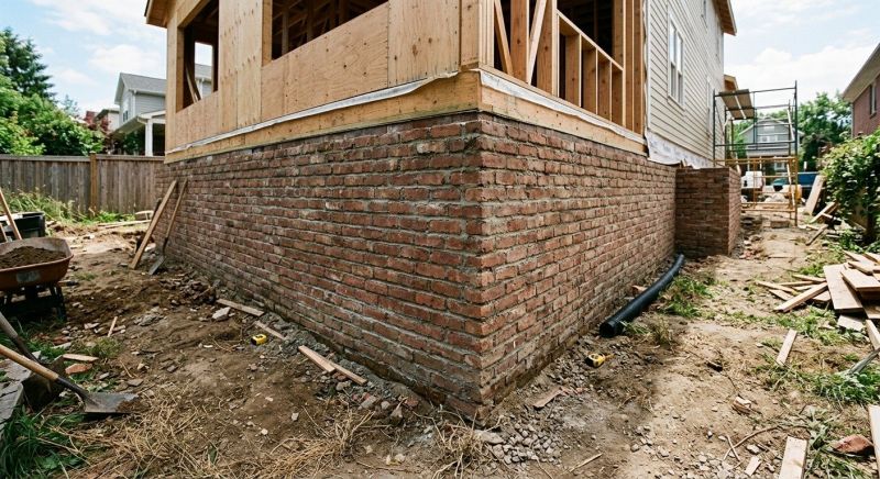 Brick Foundation Installation in West Hartford, CT