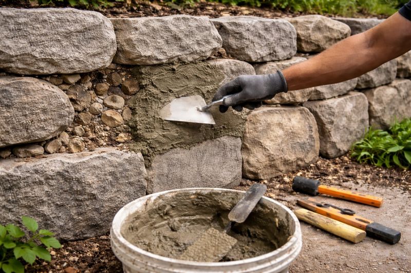 Stone Wall Repair in Cleveland, OH